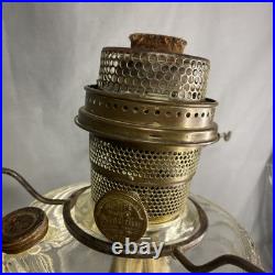 ALADDIN WASHINGTON DRAPE Clear Glass Oil Kerosene Lamp Model B53 Model B Burner