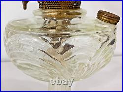 ALADDIN WASHINGTON DRAPE Clear Glass Oil Kerosene Lamp Model B53 Model B Burner