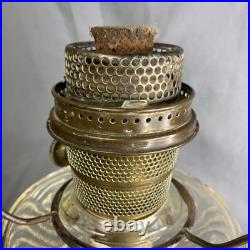 ALADDIN WASHINGTON DRAPE Clear Glass Oil Kerosene Lamp Model B53 Model B Burner