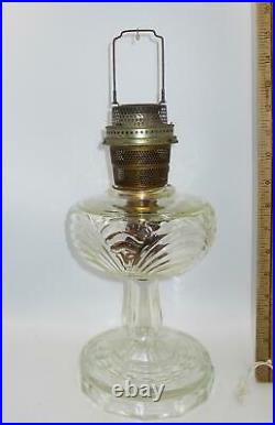 ALADDIN WASHINGTON DRAPE Clear Glass Oil Kerosene Lamp Model B53 No Filler Hole