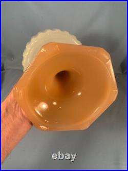 ALADDIN White Font Rose Foot Corinthian Table Lamp Model B-126 B Burner c1935