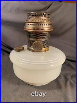 ALADDIN White Moonstone Kerosene Hanging Oil Lamp-Sconce Font Model B Burner