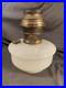 ALADDIN White Moonstone Kerosene Hanging Oil Lamp-Sconce Font Model B Burner