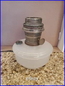 ALADDIN White Moonstone Kerosene Hanging Oil Lamp-Sconce Font Model B Burner