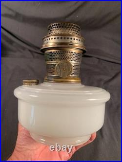 ALADDIN White Moonstone Kerosene Hanging Oil Lamp-Sconce Font Model B Burner