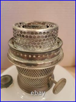 ALADDIN White Moonstone Kerosene Hanging Oil Lamp-Sconce Font Model B Burner