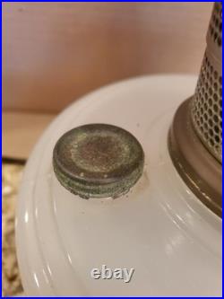 ALADDIN White Moonstone Kerosene Hanging Oil Lamp-Sconce Font Model B Burner