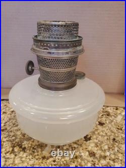 ALADDIN White Moonstone Kerosene Hanging Oil Lamp-Sconce Font Model B Burner
