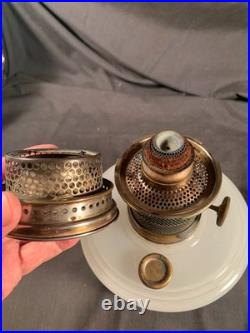 ALADDIN White Moonstone Kerosene Hanging Oil Lamp-Sconce Font Model B Burner