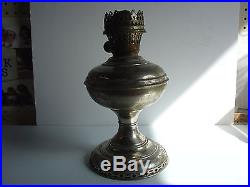 ANTIQUE 1910 Aladdin Lamp Kerosene Mantle Co Model 2 Table Lamp Nickel COMPLETE