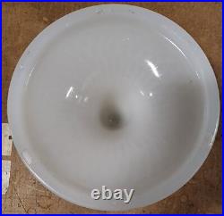 ANTIQUE 1937 ALADDIN DIAMOND QUILT MOONSTONE B-85 OIL LAMP With BURNER & CHIMNEY