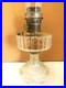 ANTIQUE ALADDIN CLEAR CRYSTAL CORINTHIAN OIL LAMP with CHIMNEY & MODEL B BURNER