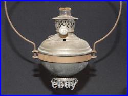 ANTIQUE ALADDIN COUNTRY STORE HANGING OIL LAMP With SHADE