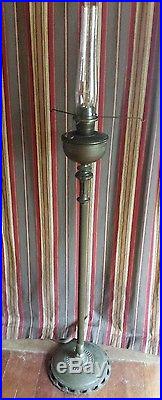 ANTIQUE ALADDIN FLOOR LAMP 61 Tall 13 WIDE Model B Burner And Chimney