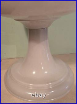 ANTIQUE ALADDIN Ivory/White Nu Type Model B Alacite Glass Oil Lamp