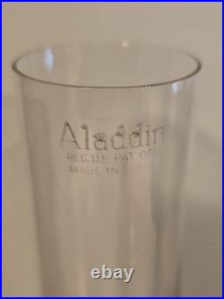 ANTIQUE ALADDIN Ivory/White Nu Type Model B Alacite Glass Oil Lamp