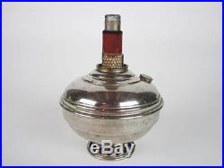 ANTIQUE ALADDIN MODEL 6 NICKEL FINISH HANGING OIL KEROSENE LAMP SHADE GLASS OLD