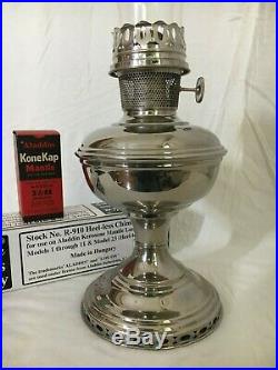 ANTIQUE ALADDIN ready to burn MODEL NO. 11 mantle lamp COMPLETE emergency light