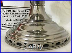 ANTIQUE ALADDIN ready to burn MODEL NO. 11 mantle lamp COMPLETE emergency light