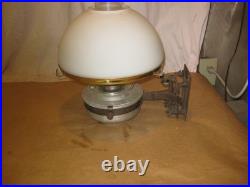 ANTIQUE Aladdin Model 23 Railroad Lamp Aluminum Train Wall Light Kerosene Oil