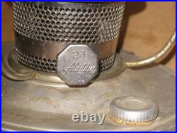ANTIQUE Aladdin Model 23 Railroad Lamp Aluminum Train Wall Light Kerosene Oil