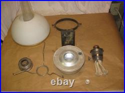 ANTIQUE Aladdin Model 23 Railroad Lamp Aluminum Train Wall Light Kerosene Oil