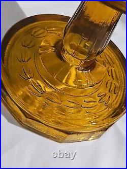 ANTIQUE! Aladdin Washington Drape Amber Oil Lamp B-55 Model B