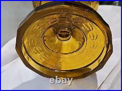 ANTIQUE! Aladdin Washington Drape Amber Oil Lamp B-55 Model B