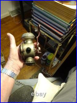 ANTIQUE BICYCLE LAMP Aladdin Uncle Sam COLORED JEWELS ON SIDES As Is As Shown