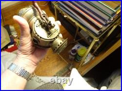 ANTIQUE BICYCLE LAMP Aladdin Uncle Sam COLORED JEWELS ON SIDES As Is As Shown