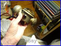 ANTIQUE BICYCLE LAMP Aladdin Uncle Sam COLORED JEWELS ON SIDES As Is As Shown