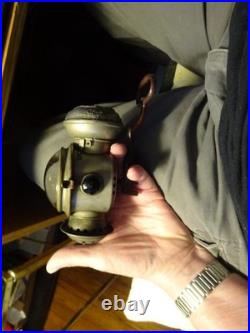 ANTIQUE BICYCLE LAMP Aladdin Uncle Sam COLORED JEWELS ON SIDES As Is As Shown