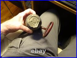 ANTIQUE BICYCLE LAMP Aladdin Uncle Sam COLORED JEWELS ON SIDES As Is As Shown