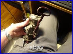ANTIQUE BICYCLE LAMP Aladdin Uncle Sam COLORED JEWELS ON SIDES As Is As Shown