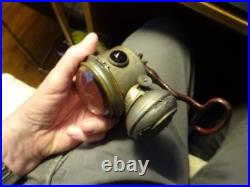 ANTIQUE BICYCLE LAMP Aladdin Uncle Sam COLORED JEWELS ON SIDES As Is As Shown