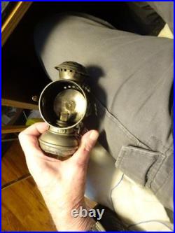 ANTIQUE BICYCLE LAMP Aladdin Uncle Sam COLORED JEWELS ON SIDES As Is As Shown