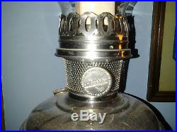 ANTIQUE OR VINTAGE-MODEL 9-ALADDIN-OIL LAMP-BRASS NICKEL PLATED