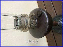 ANTIQUE TIN & BAKELITE ALADDIN OIL KEROSENE LAMP With SUPER BRITISH BURNER CHIMNEY