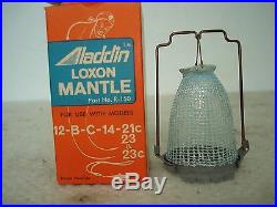 ANTIQUE VINTAGE ALADDIN LANTERN OIL LAMP LOXON MANTLE WICK #R-150 MINT W BOX NR