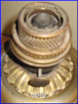 ANTIQUE/VINTAGE BRASS ALADDIN KEROSENE MANTLE LAMP-MODEL #12-NICE CONDITION