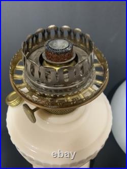 Alacite Uranium Tall Aladdin Lincoln drape lamp base glows with black light