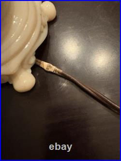 Alacite Vintage Lamp With Finial Gorgeous Condition. Untested Maybe Aladdin