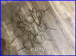 Aladdin 10 Inch Spider Arm Type Shade Holders, Lot Of Eight (8)