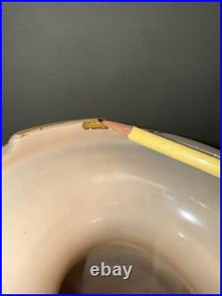 Aladdin 10 Peach / Tan Venetian Art Craft Vase Lamp Variegated Antique Original