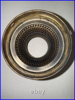 Aladdin 10 Peach / Tan Venetian Art Craft Vase Lamp Variegated Antique Original