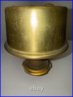 Aladdin 10 Peach / Tan Venetian Art Craft Vase Lamp Variegated Antique Original