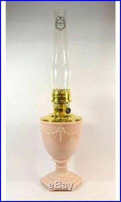 Aladdin 10000-9722/F2306 Florentine Vase Lamp Blush Pink Moonstone Less Shade