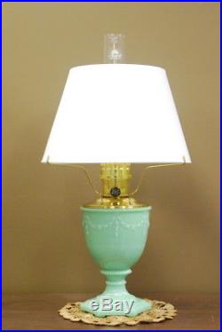 Aladdin 100008468-N110 Jadite Green Florentine Vase Lamp WithN110 Shade