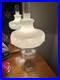 Aladdin 107 Cathedral Model B 1934 Clear Footed Electrified Lamp W Drape Shade