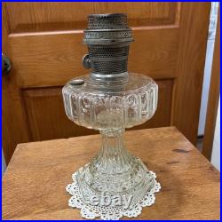 Aladdin 107 Cathedral Model B 1934 Clear Footed Kerosene Oil Lamp